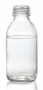Zeige Details für 100 ml syrup bottle, clear, type 3 moulded glass Bild von 100 ml syrup bottle, clear, type 3 moulded glass