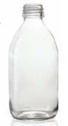 Zeige Details für 200 ml syrup bottle, clear, type 3 moulded glass Bild von 200 ml syrup bottle, clear, type 3 moulded glass