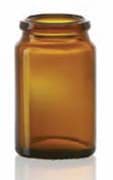 Zeige Details für 11.5 ml tablet jar, amber, type 3 moulded glass Bild von 11.5 ml tablet jar, amber, type 3 moulded glass