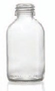 Zeige Details für 100 ml syrup bottle, clear, type 3 moulded glass Bild von 100 ml syrup bottle, clear, type 3 moulded glass