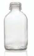 Zeige Details für 100 ml syrup bottle, clear, type 3 moulded glass Bild von 100 ml syrup bottle, clear, type 3 moulded glass