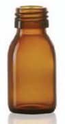 Zeige Details für 20 ml syrup bottle, amber, type 3 moulded glass Bild von 20 ml syrup bottle, amber, type 3 moulded glass