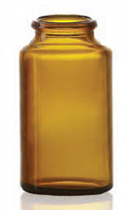 Bild von 45 ml tablet jar, amber, type 3 moulded glass